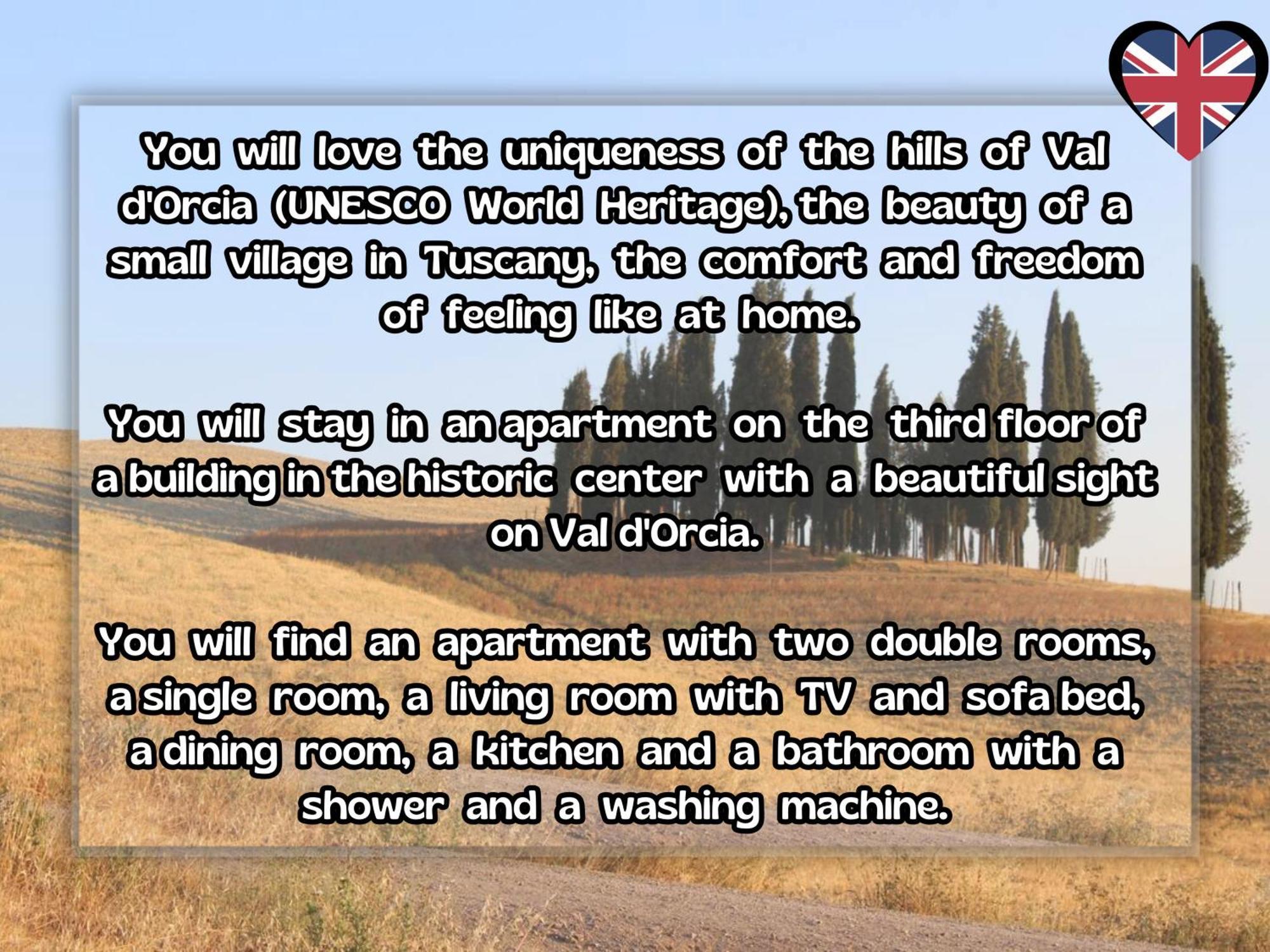 Anima D'orcia - Ampio In Pieno Centro Storico! Apartamento